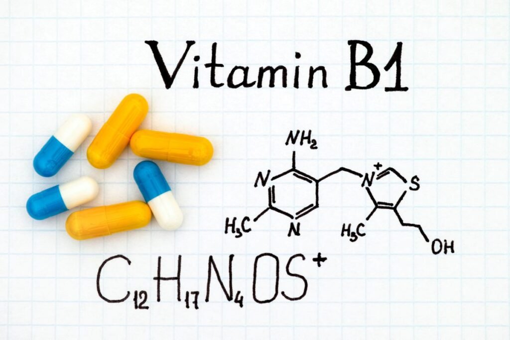 Vitaminas B1 maisto papilduose. Vitamino B1 maisto papildai.