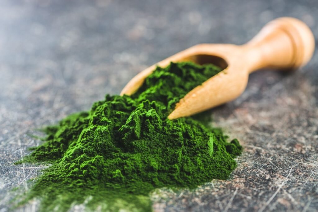 Spirulina. Chlorofilas