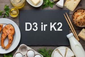 Vitaminas D3 ir K2: kodėl šis derinys – raktas į sveikus kaulus ir širdį?